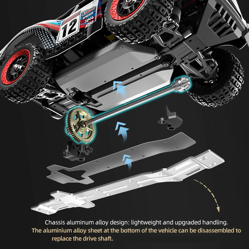 1/18 Scale Remote Control 4Wd Toy Short Card Simulation High Speed R/c Electric All Terrain Vehicle Competitive Match Boys Gifts
