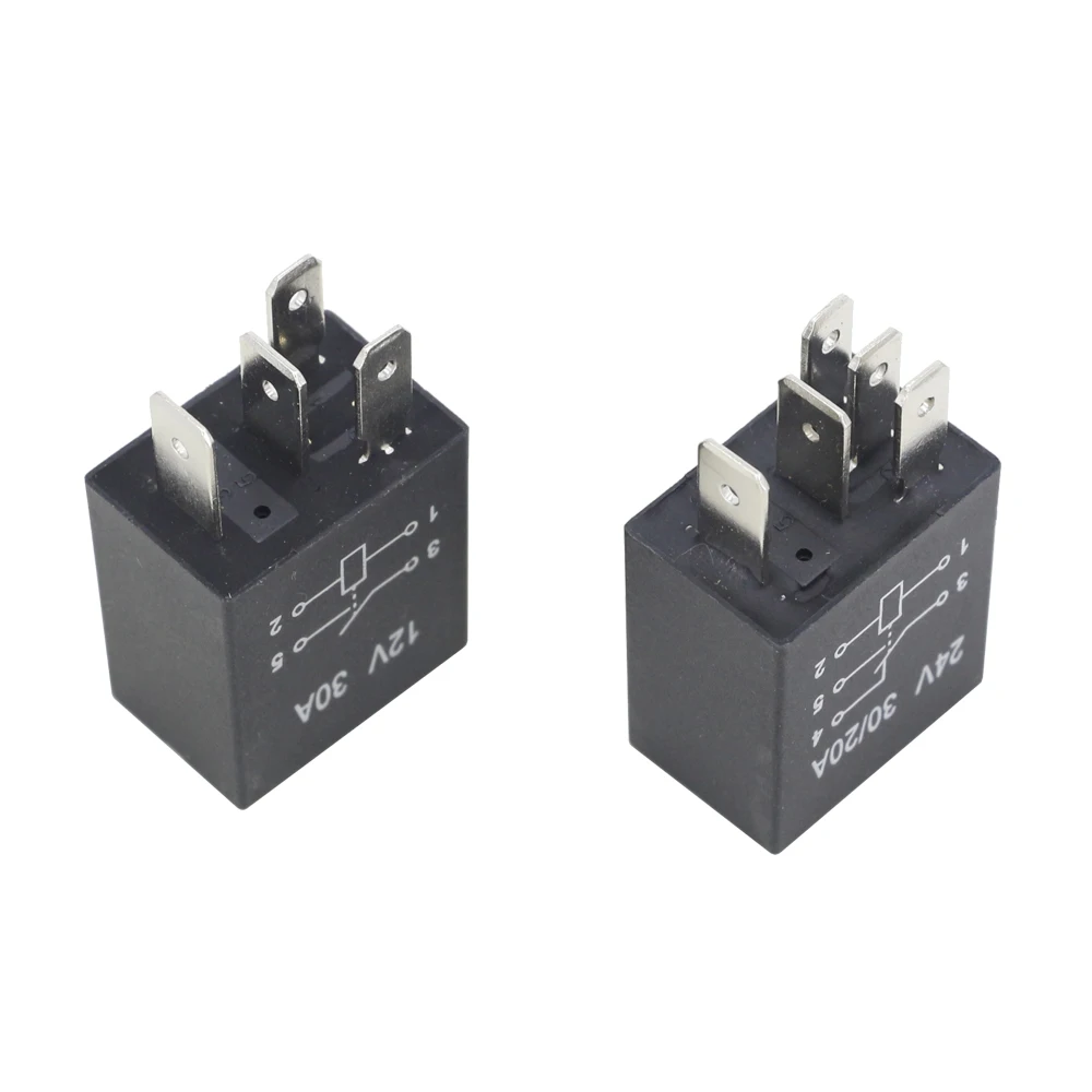 1 PCS 4 Pin/5 Pin 30A 12V/24V Violet Series 4-pin/5-pin Automotive Relay