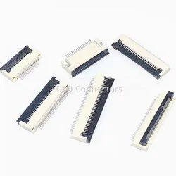 10pcs 0.5mm Pitch Under Clamshell Socket FPC FFC Flat Cable Connector 4P 5P 6P 8P 10P 12P 14P 16P 20P 22P 24P 30P 34P 40P 50P