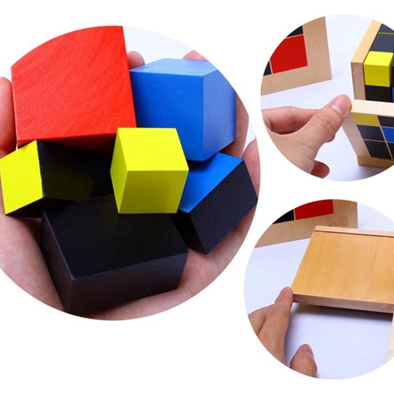 Baby Toy Trinomial Regular Hexahedron Math For Early Childhood Education Preschool Training Learning Toys Great Gift