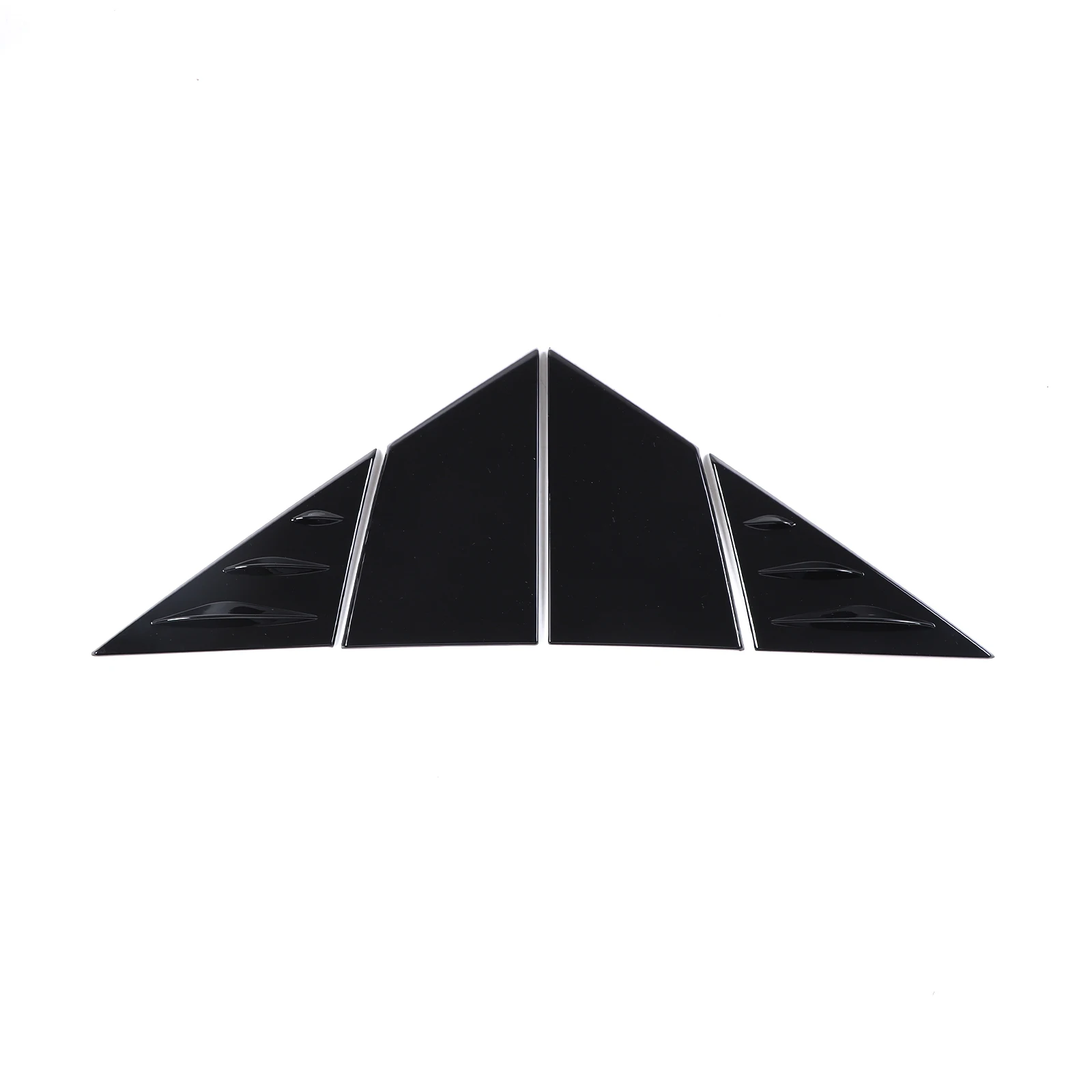 ABS Black Rearview Mirror Side Triangle Spoiler Trim Decorative Sticker For Fiat 500 2010-2024 Car Accessories