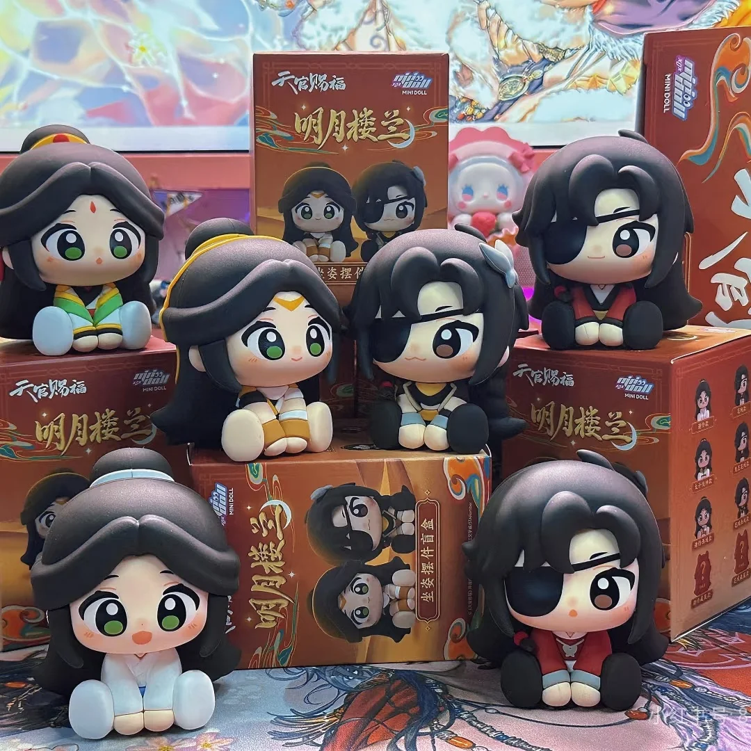 

Genuine Anime Tian Guan Ci Fu Ming yue Lou lan Series Blind Box Xie Lian Hua Cheng Figure Soft Plastic Ornament Trendy Toy Gift