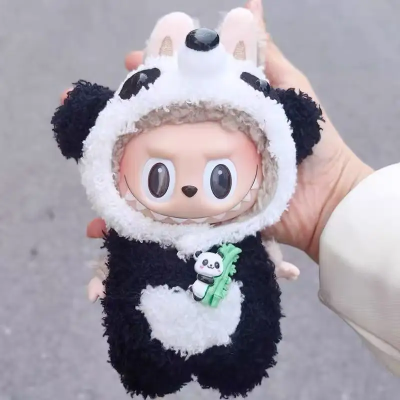 

Mini Plush Doll'S Animal Clothes Outfit Accessories Cute Rabbit Elephant Hoodie Labubu Idol Dolls DIY Clothing