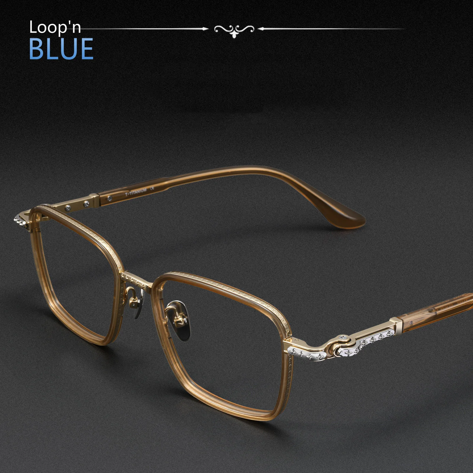 Luxury Retro Titanium Acetate Prescription Glasses for Men And Women Myopia Hyperopia Progressive Optical Lenses Included