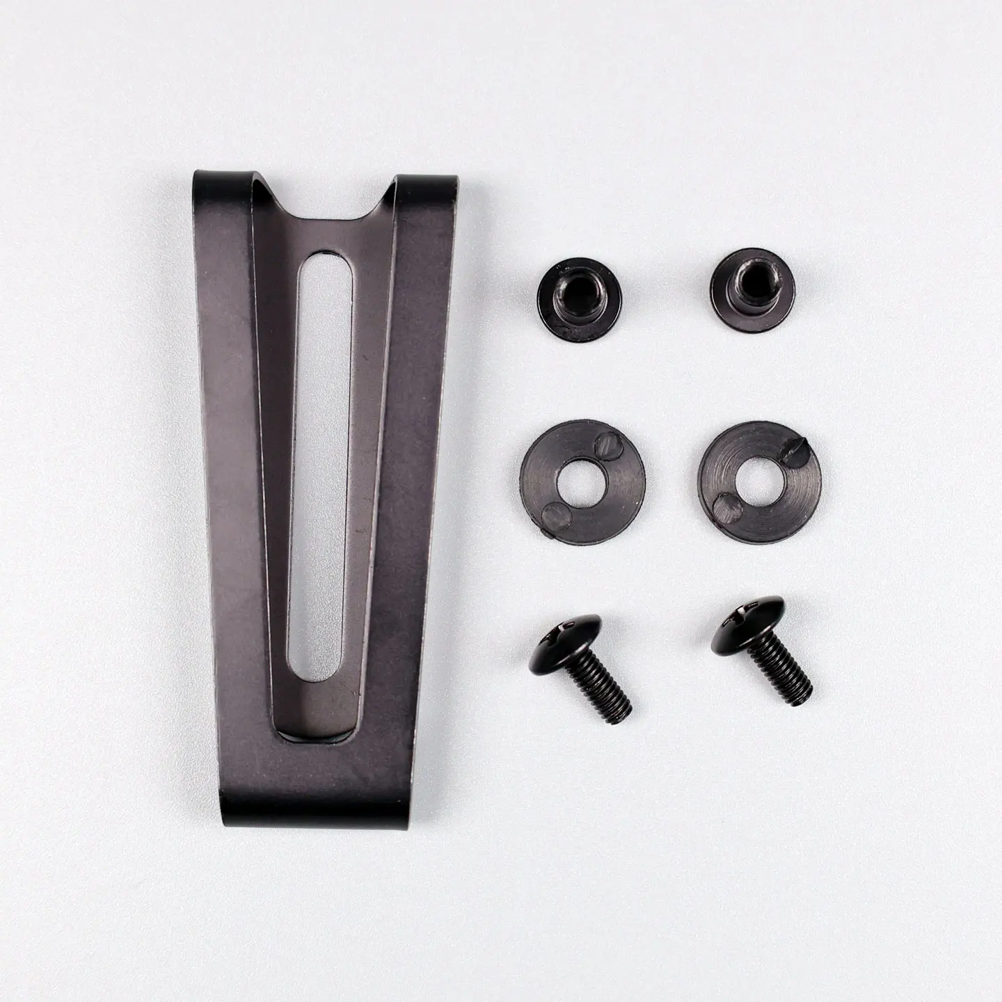 Black Anti Lost Kydex Sheath Holster Pouches Scabbard Belt Clip Waist Loop Clamp Buckle Stainless Steel  With Mounting Hardware