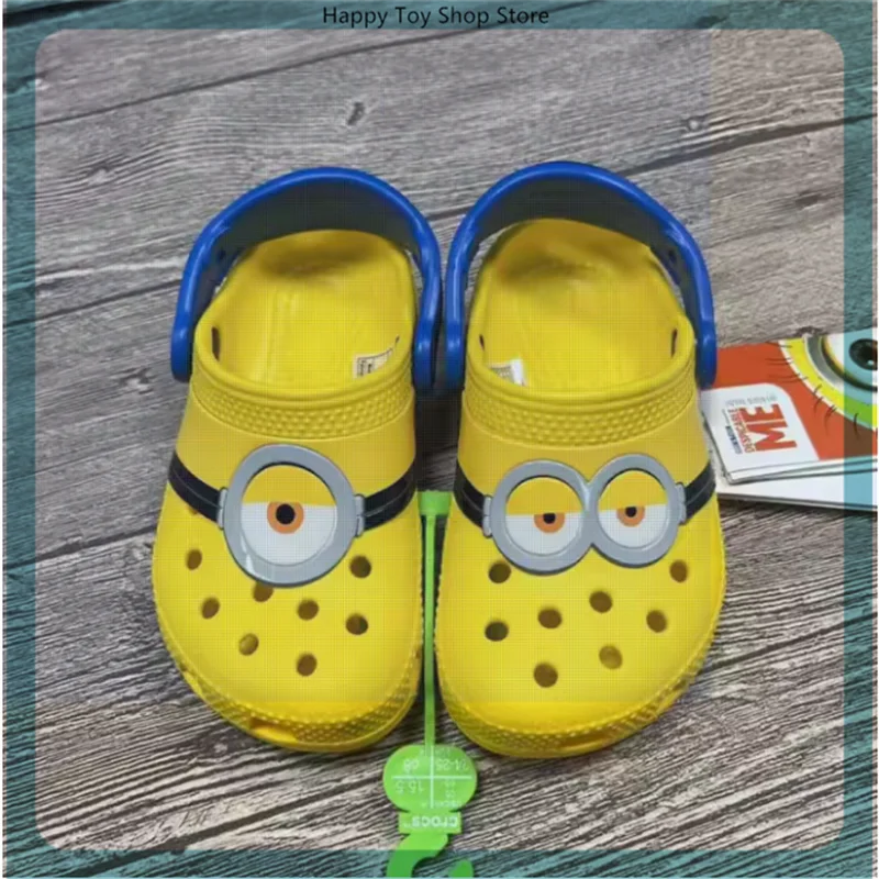 

Miniso Minions Hole Sandals Stuart Dave Slippers Sandals Kawaii Anime Home Beach Shoes Summer Children'S Sandals Drainage Gift