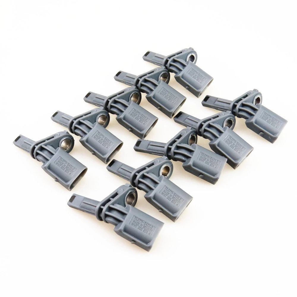 10Pcs ABS Wheel Speed Sensor Anti-lock Braking System Front Right Gray for Audi A3 S3 Q3 TT VW Jetta 6 Seat Superb WHT 003 856 A