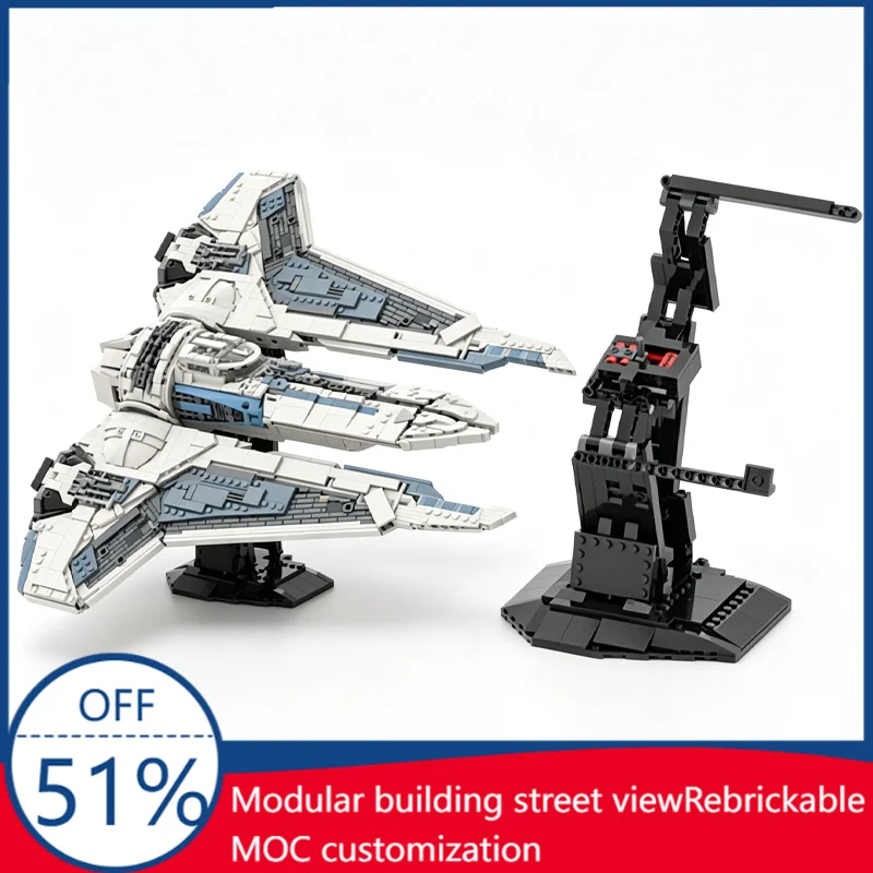 

NEW Gauntlet MOC Creative Sci-Fi Space Ship Building Blocks Model DIY Education Set Toy Birthday Popular Customize Creative Gift