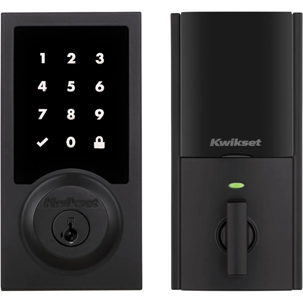 HomeConnect 918 Contemporary Z-Wave Long Range Enabled Touch Screen Lock Works with Ring Alarm, Samsung SmartThings Hub Require