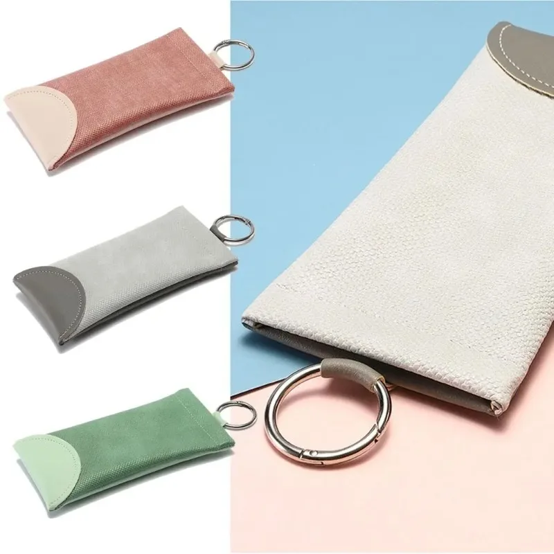 1PC PU Leather Glasses Storage Bag Waterproof Protective Eyewear Case Snake Pattern Automatic Closed