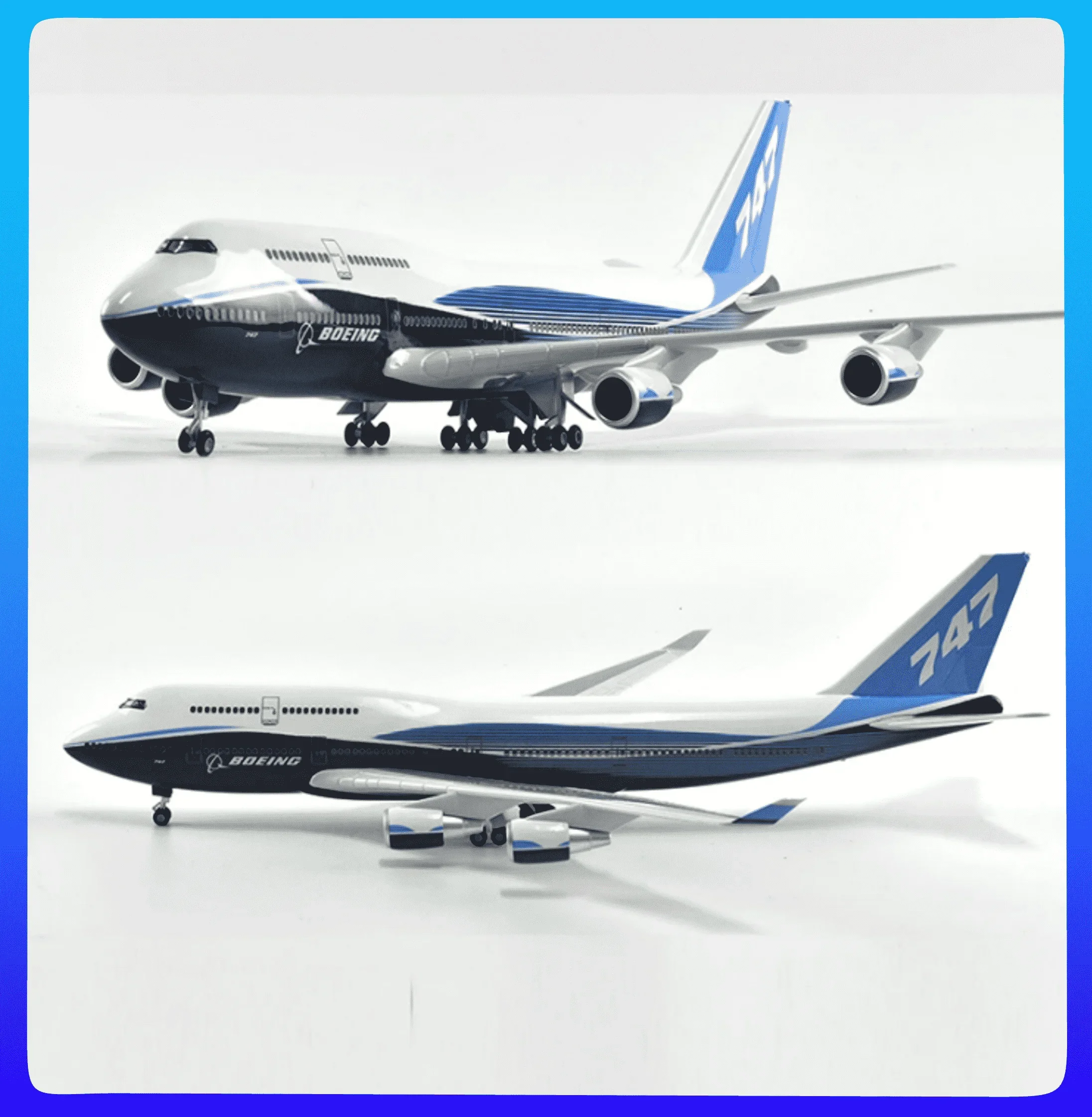 Multiple Simulation Of  Boeing 747 737  757 777 787 Aircraft Model 20cm Alloy Metal Airplane Plane  Decoration Ornaments