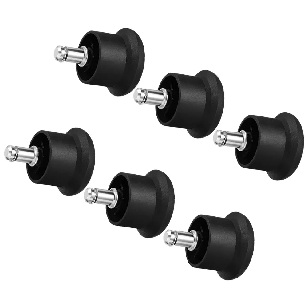 

6Pcs Versatile Office Chair Casters Replacement Wheels for Furniture Carpets Hardwood Floors Safe and Durable Glides