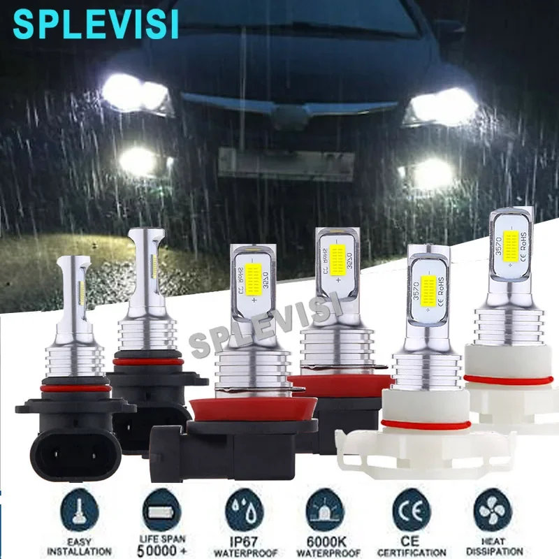 

LED Headlight Fog Light Hi Low Beam Bulb White For GMC Canyon 2015 2016 2017 2018 2019 Sierra 1500 2500 2007-2011 2012 2013