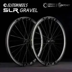 ELITEWHEELS SLR GRAVEL Carbon Wheelset  Ratchet System 36T Disc Brake Cyclocross 700C Wheels Center Lock SHIMAN0 XDR Hub 35x32mm