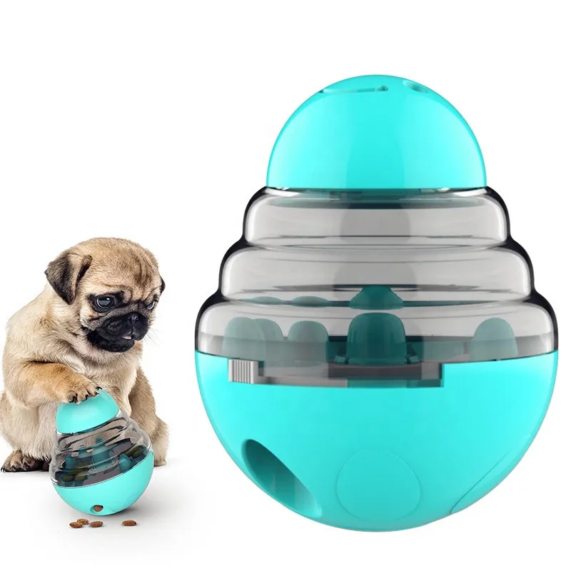 

custom Hot Sales Pet Toy Tumbler Slow Eat Feeder Dog interaction Puzzle Treat Interactive Leak Food Ball toy