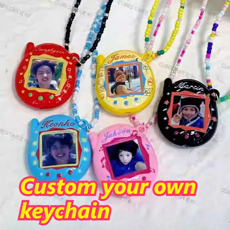 Customized Tamagotchi Handmade Accessories Base Embryo Cartoon Bead DIY Phone Chain Jewelry Material Celebrity Peripherals