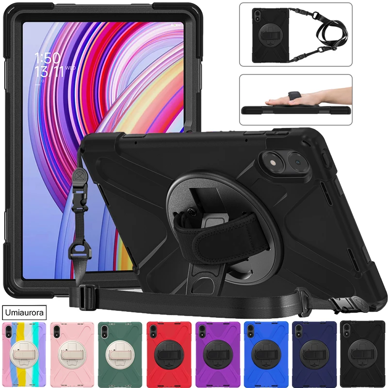

﻿ ﻿ Для Xiaomi Redmi Pad2 11 "SE 8,7 Pro 12,1" POCO Pad 12,1-дюймовый противоударный силиконовый чехол для ПК, планшета, ремешок-подставка, прочный чехол