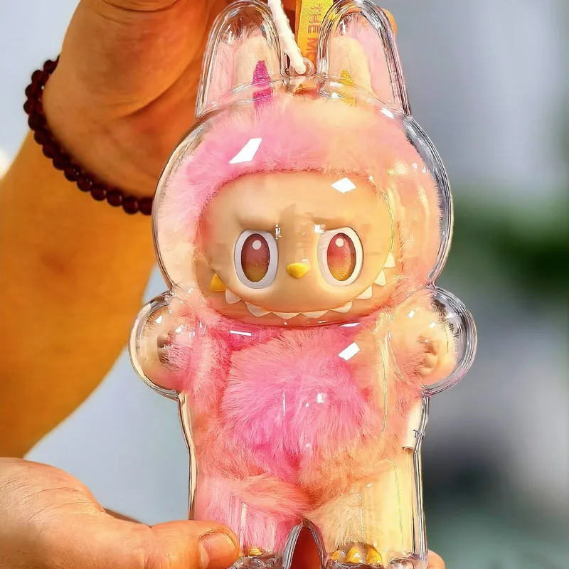 สําหรับ Labubu ด้านหน้าพลังงานสูง Series Labubu 3rd Generation ไวนิลกล่องตาบอดจี้โปร่งใสป้องกันกรณีฝาครอบกันฝุ่น