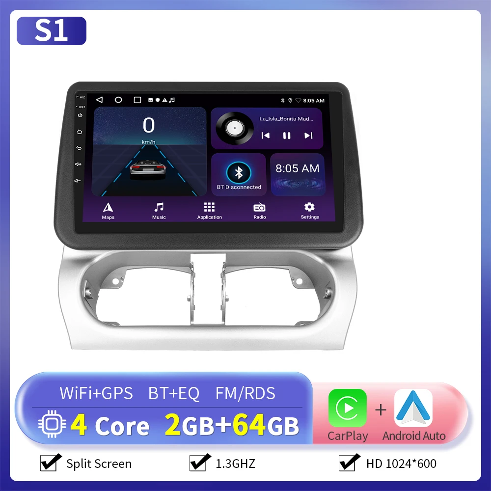 Camecho 9 "Draadloze Carplay Android Auto Radio Voor Opel Combo2001-2011/Crosa 2000-2006/Tigra 2004-2009 GPS Multimedia Speler