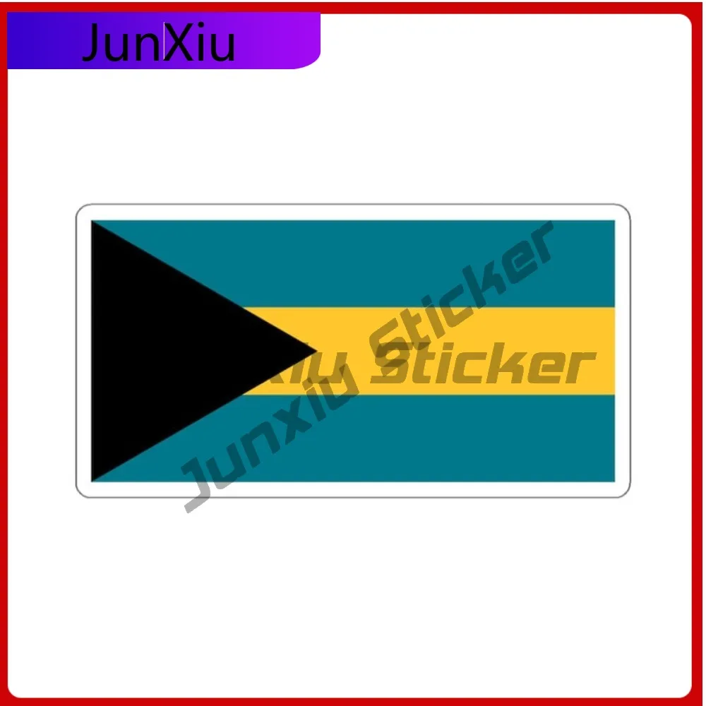 

The Bahamas Flag Sticker Tropical Caribbean Vacation Souvenir Travel Stickers Windshield Luggage Kayak Suv Laptop Decor Decal