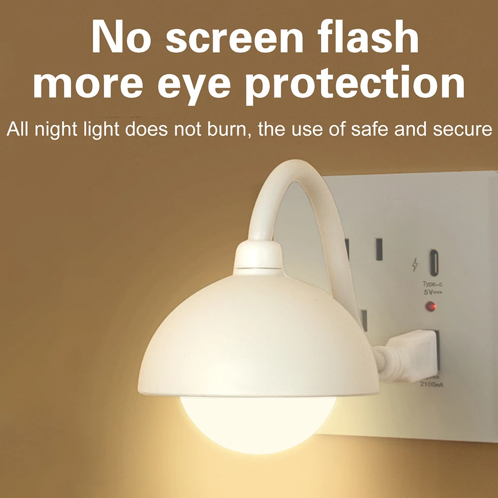 تيار مستمر 5 فولت USB المكونات في ضوء الليل الذكي المحمولة عكس الضوء LED أباجورة مناسبة لغرف النوم غرف المعيشة والاستخدام في الهواء الطلق #3