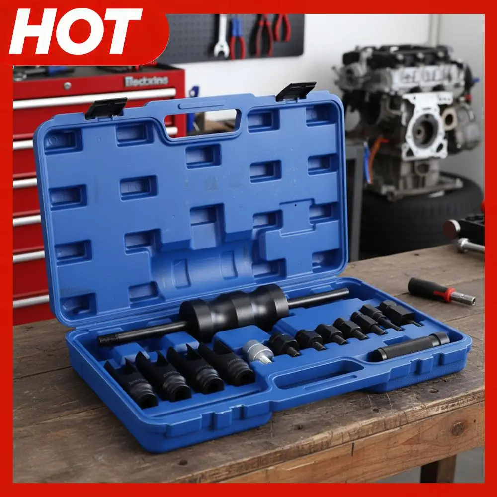 

Набор из 14 универсальных инструментов для снятия форсунок с обратным молотком для Bosch, Delphi, Siemens