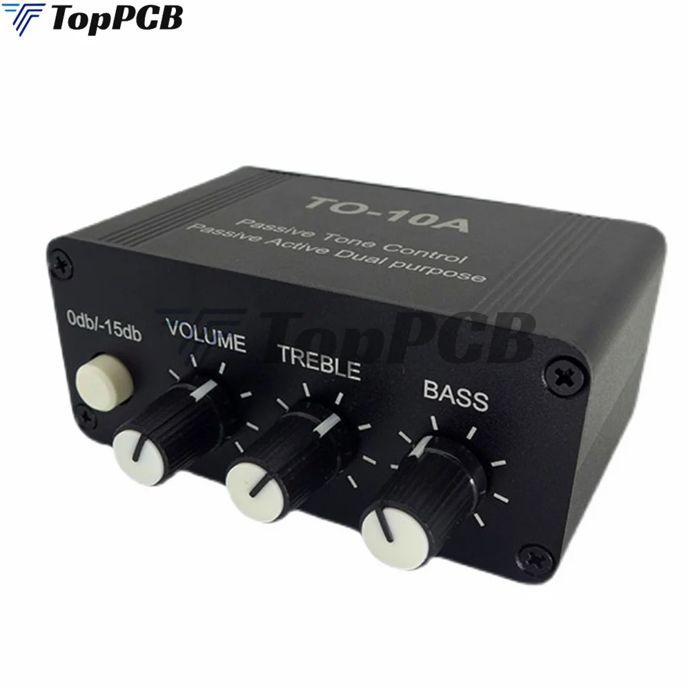 TO-10A NE5532 Stereo Music Audio Signal Pre-amplifier Amp Headphone Amplifier Board RCA 3.5MM Treble Bass Volume Control Tone