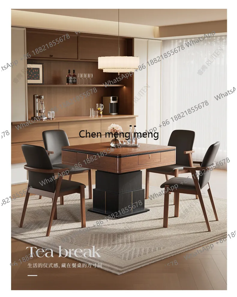 

Lifting coffee table Multifunctional mahjong dining table Tea table Meal Mahjong integrated mahjong machine Automatic household