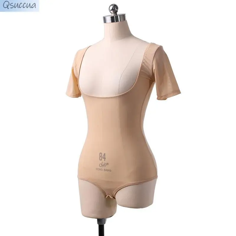 

Belly Dance Water Gauze Chest Support One-Piece Long-Sleeved Top