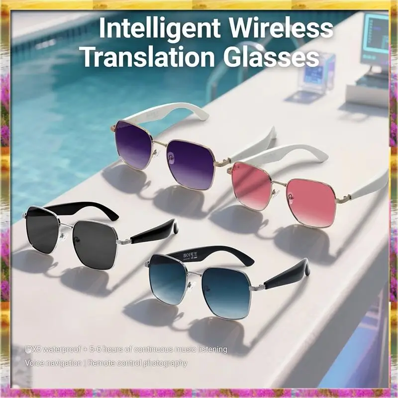 

Y30A Smart Sunglasses Glasses Music Glasses Outdoor Sports Waterproof Anti-UV Bluetooth Call AI Glasses For Men Women