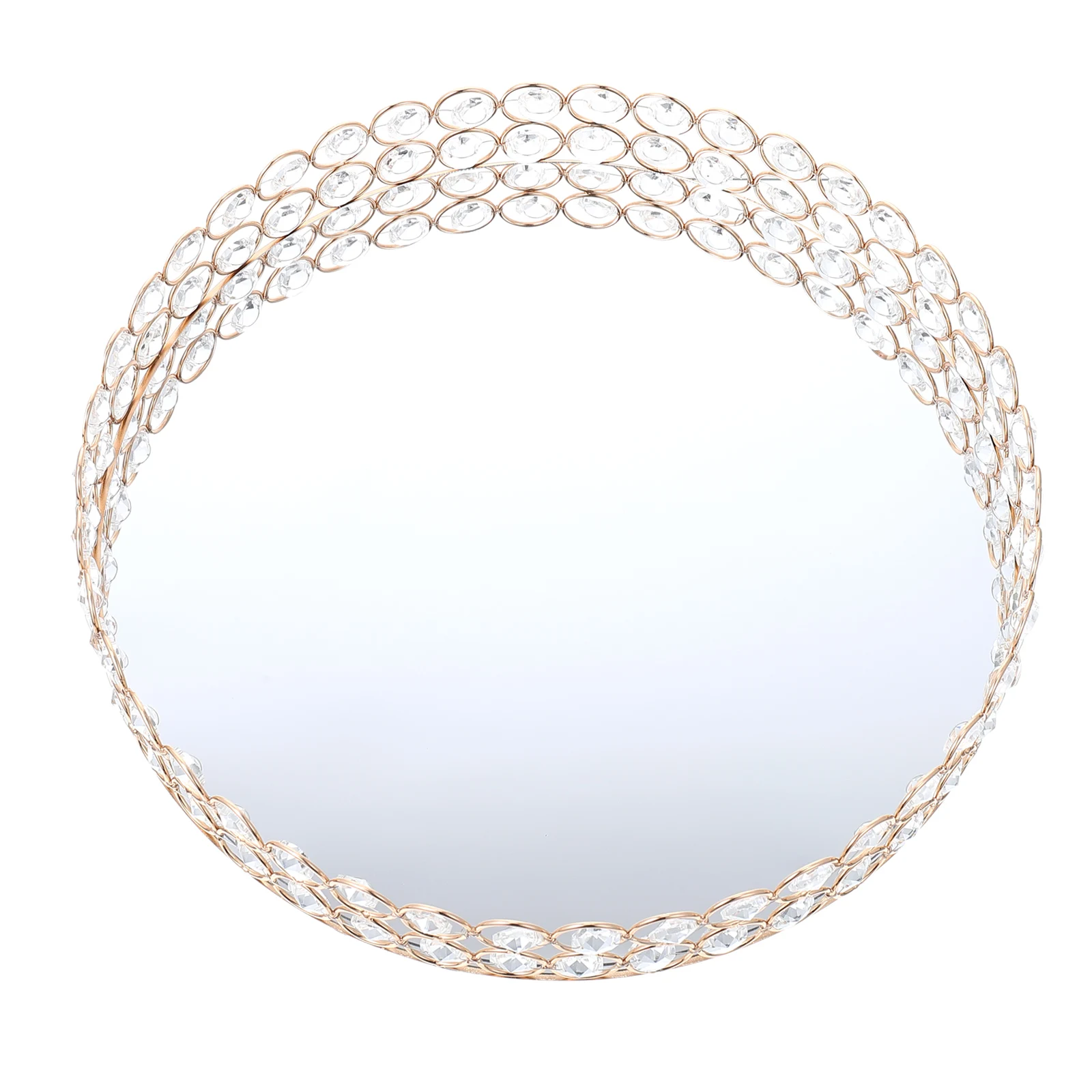 

1pc Simple Makeup Mirror Retro Decor Storage Tray Cosmetics ganizer Sundries Jewelry Jewelry Plate Tray Plate