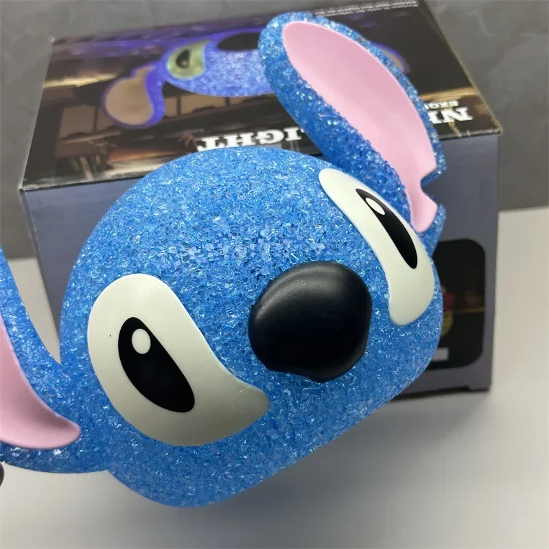 New Disney Stitch Star Projection Lamp รูปการ์ตูนอนุภาค 3D ตุ๊กตา Creative Night Light โรแมนติกตกแต่งบ้านเด็กของขวัญ