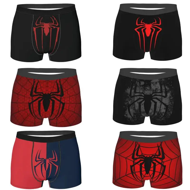 Spider Man 3D Print Print Breathable Quick Dry Comfortable Boxer Panties Beach Shorts Men's Underwear Adult Size