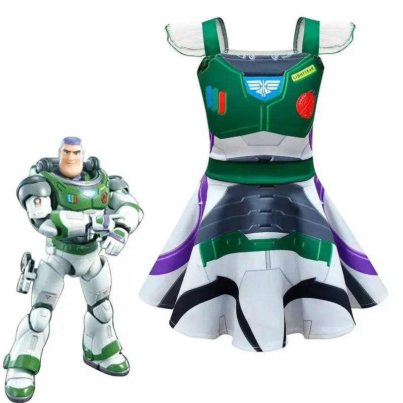 2025 11 Halloween Toy Story 4 vestido Jessie para niña, ropa con estampado 3D de dibujos animados, disfraz de vaquera para bebé, disfraz infantil, disfraz de Buzz Lightyear Fan