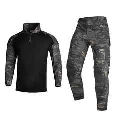 Tactical Uniform Clothes Suits Training Suit Camo Shirts Hunting Clothing Outdoor Waterproof Pants Paintball Pant Men