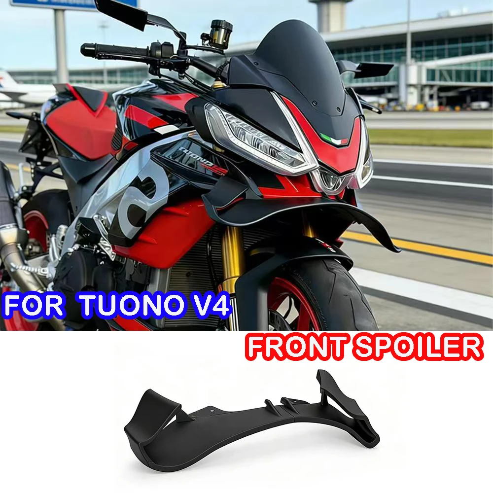 For Aprilia Tuono V4 Front Spoiler Lower Spoiler Lower Lip GP Wing Downforce Naked Frontal Spoilers Tuono V4 2021-2024