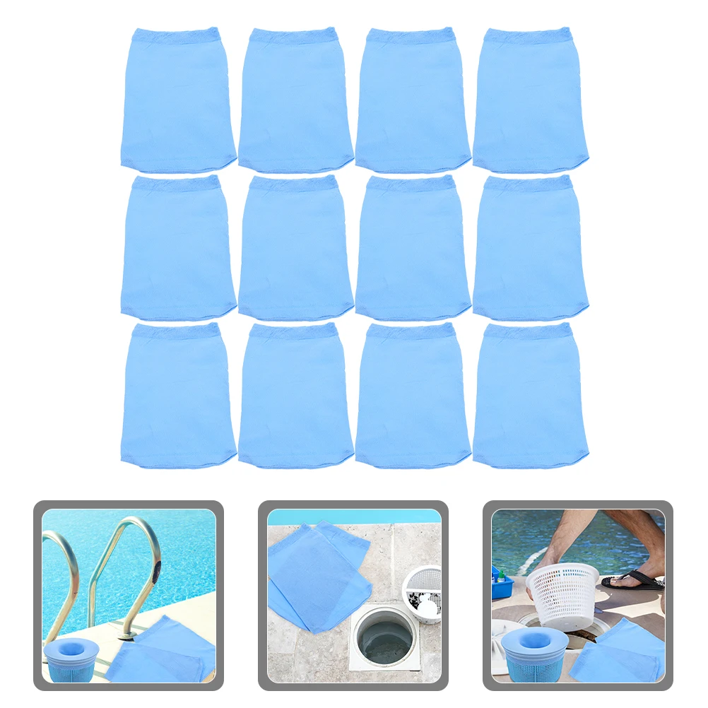 

25pcs Socks Skimmer Sock Small Skimmer Cleaning Net Nylon Filter Socks Strainer Net Filter Sock Holder Cleaning Tool Above