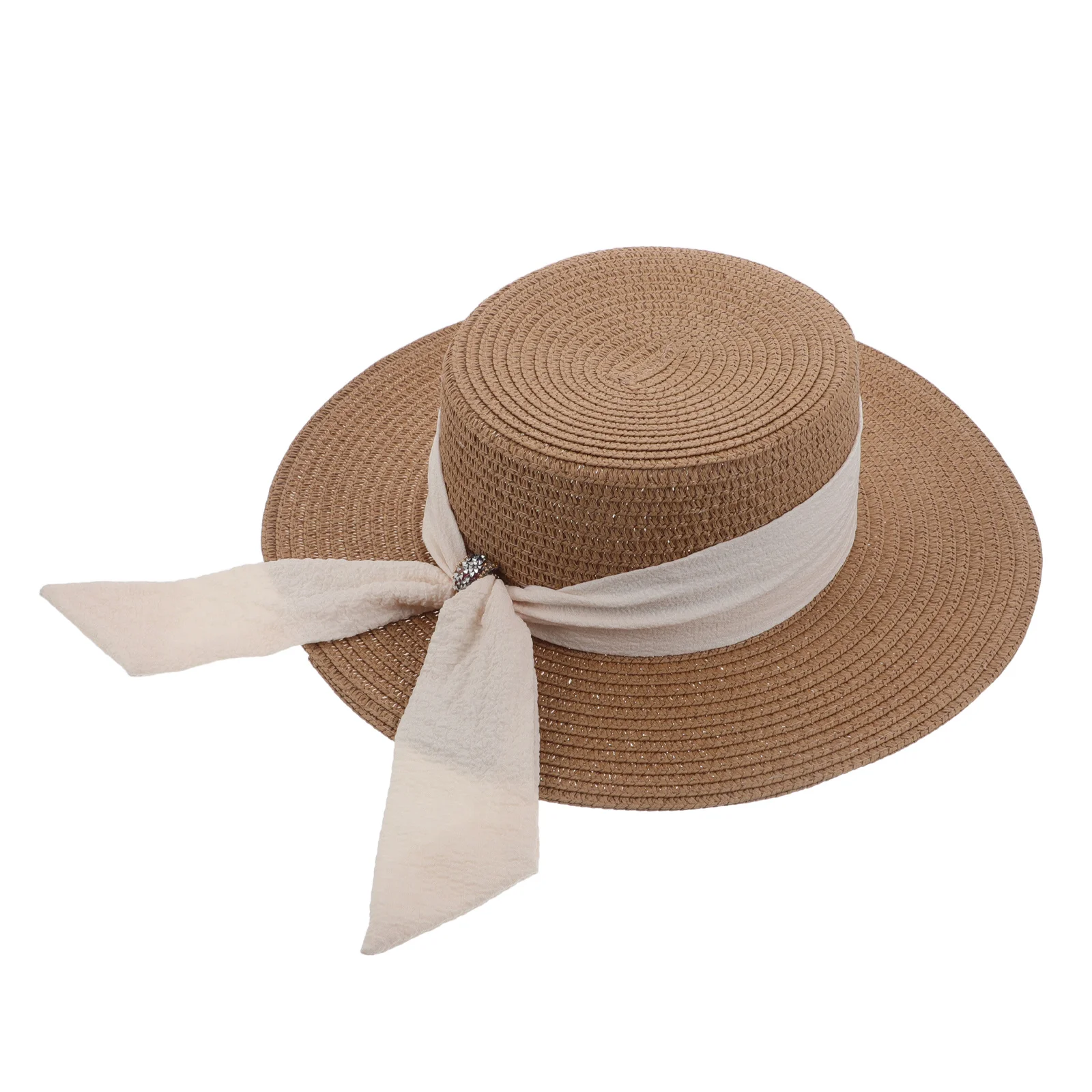 

Sun Protection Straw Hat Wide Brim Foldable Women Summer Beach Travel Outdoor Uv Protective Breathable Ladies Vacation Pool