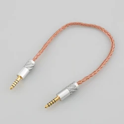 16 rdzeń 99% 7N OCC kabel do słuchawek 4.4mm zbalansowany męski na 4.4mm zbalansowany męski Adapter Audio