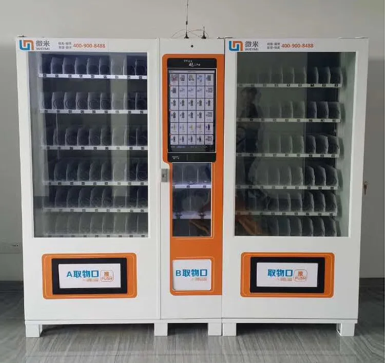 Large capacity automatic cola bottled canned cold drink and snack metal keyboard vending machine factory supply