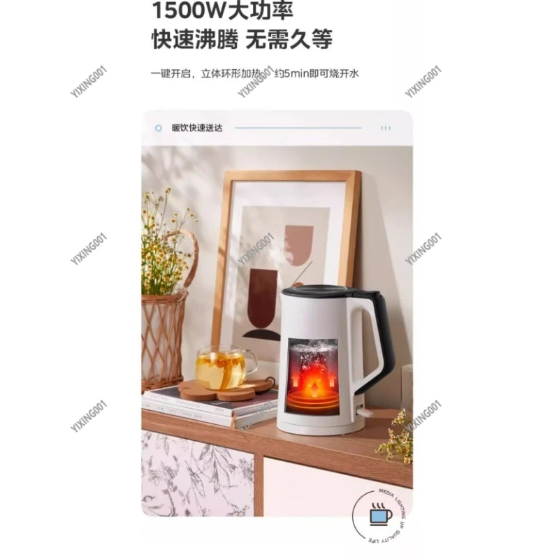 Fast Boil Keep Warm Electric Kettle - 2024 Portable Stainless Steel Thermos for Home Office