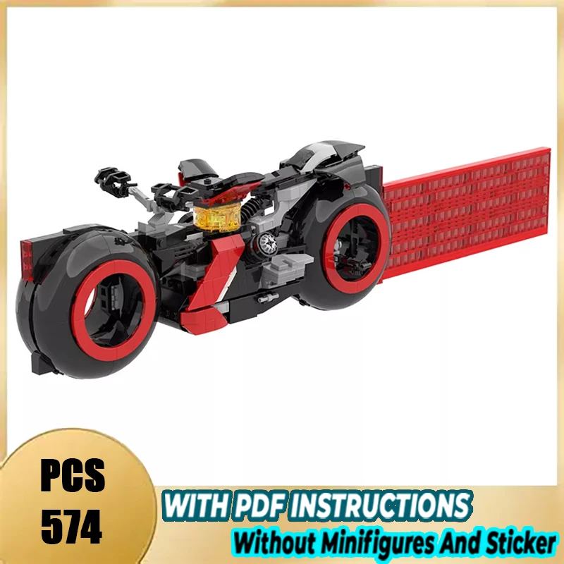 

Exquisite brand new MOC blocks Tron Big Budget Light Cycle Technical modules bricks model gift Christmas toy DIY assembly set！