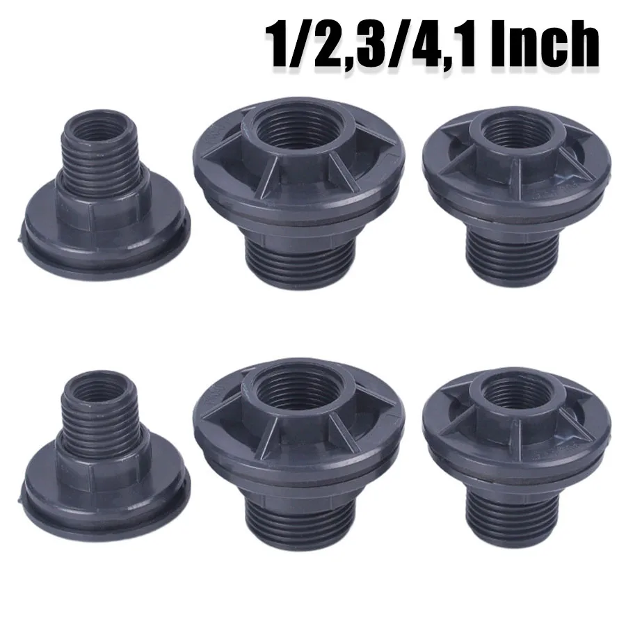 

1/2In 3/4In 1In UPVC White Double Female Thread Water Tank Joints Garden Irrigation Accessories Universal Fish Tank Connector