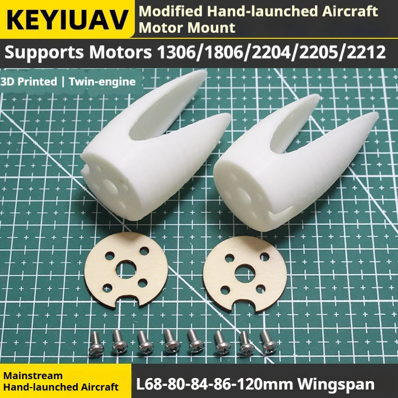 Handthrown Aircraft Modified With 3d Printing 1306 Motor 1806 Brushless Dual Engine 2204/2205 Fixed Wing Gliding
