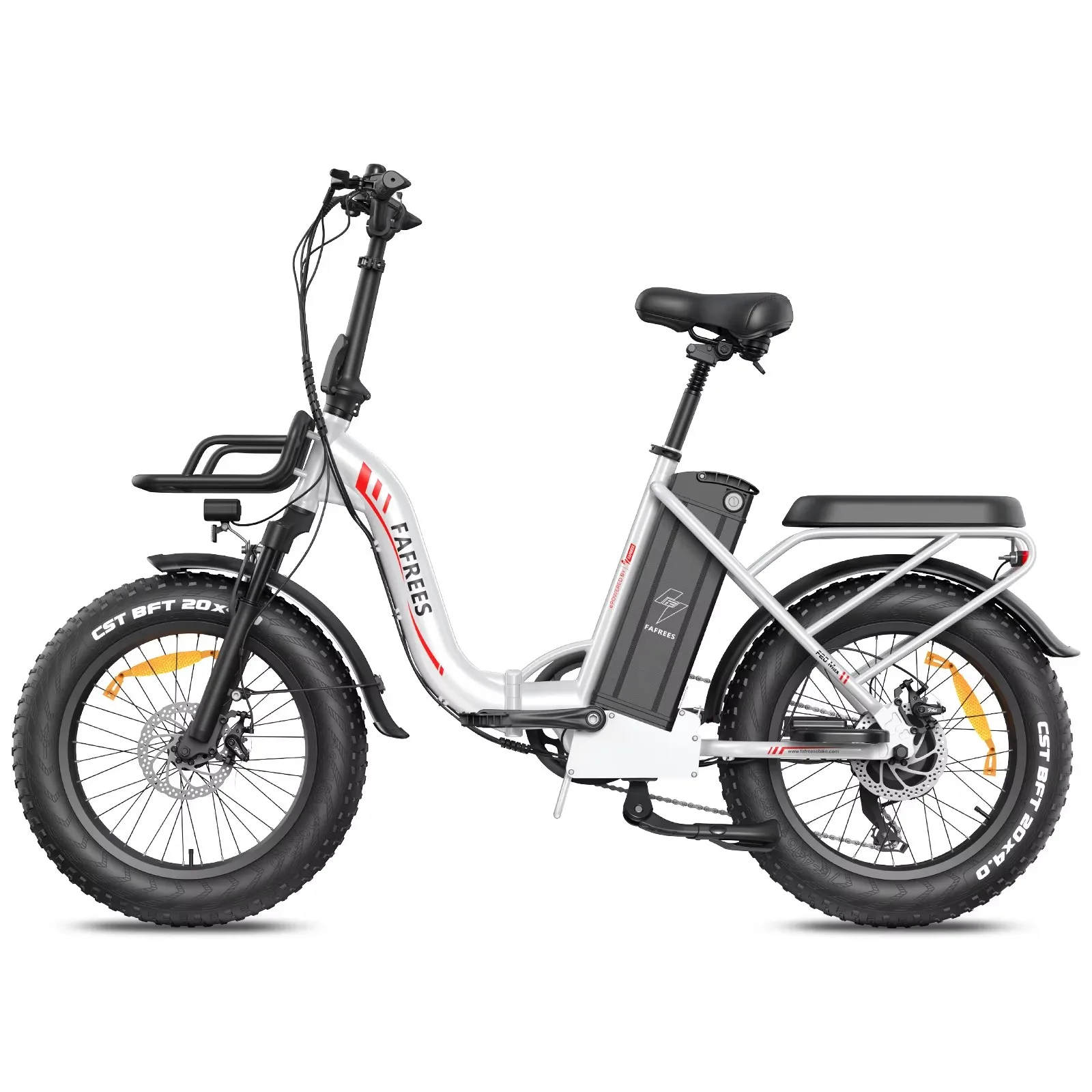 Fafrees F20 Max Elektrische Fiets 20 x 4.0" Vetband Mountain E-bike voor Volwassenen 48V 30Ah Verwijderbare Batterij 110-150 km Bereik