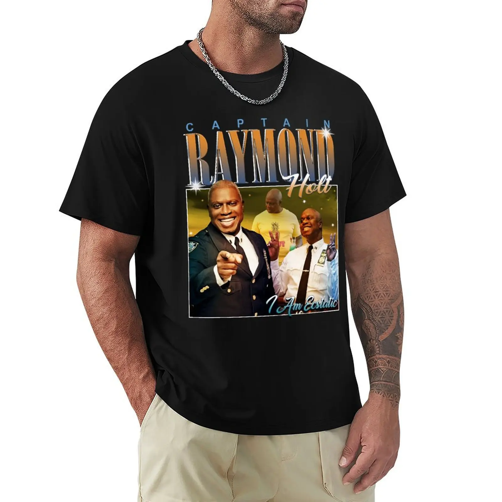 Captain Raymond Holt T-Shirt Labor Work Casual T-Shirt