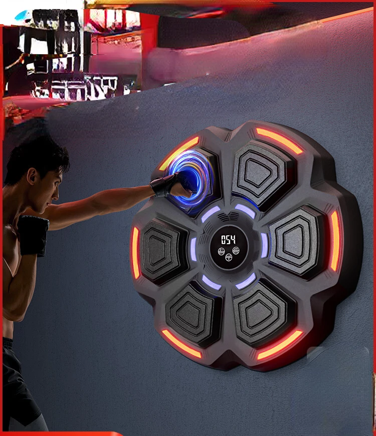 Intelligent music boxing machine home children's wall target adult hit response electronic target Sanda trainer