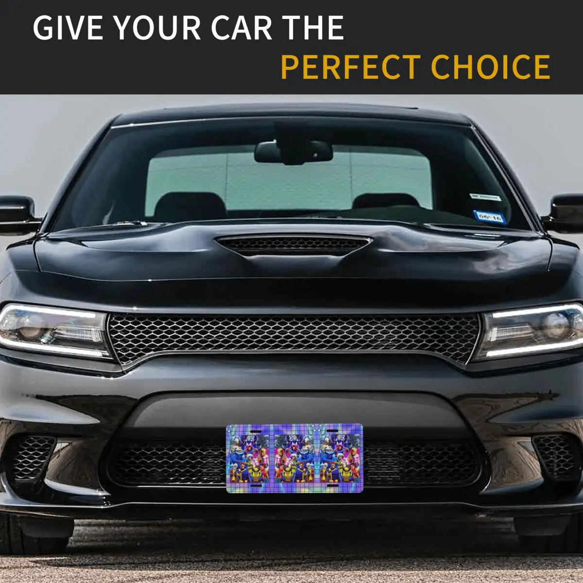 X-Men خارقة خلفية لوحة ترخيص الجدة سيارة الجبهة لوحة ترخيص الألومنيوم معدن تسجيل الغرور العلامة 6X12 بوصة