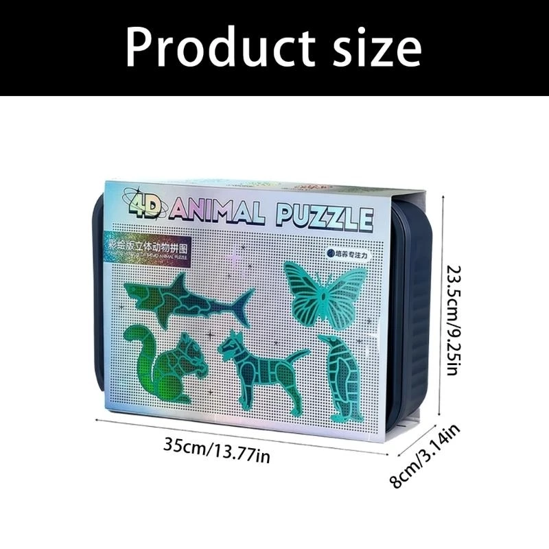  Creative Building Toy for Children 3D Animal Insect Puzzles Encourage Imagination Storytelling Exploration Activity