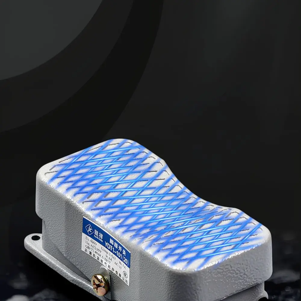 Industrial Control Foot Switch Pedal YDT1 20 101 Hands Free Power Activation Device With Quick Connect Cable Lead